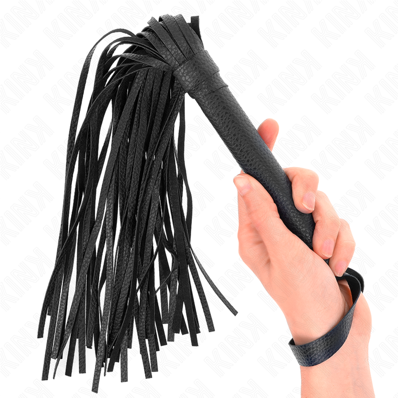 KINK - MÖRKBLÅ PÄRLPISKA 43,5 CM