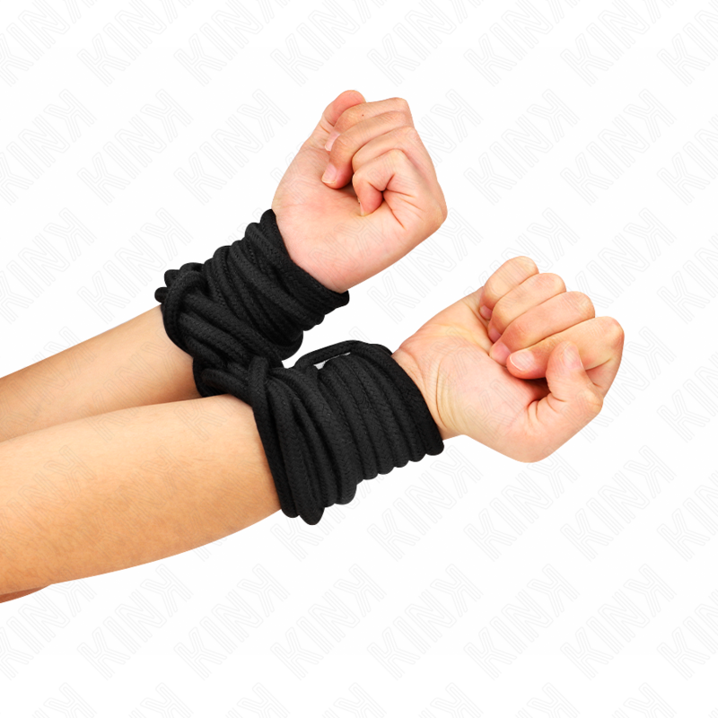 KINK - BOMULLSREP 20 METER SVART