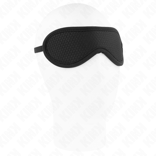 KINK - SKALTEXTURPLÅSTA MED SVART KLÄDD KANT 20 x 7 CM