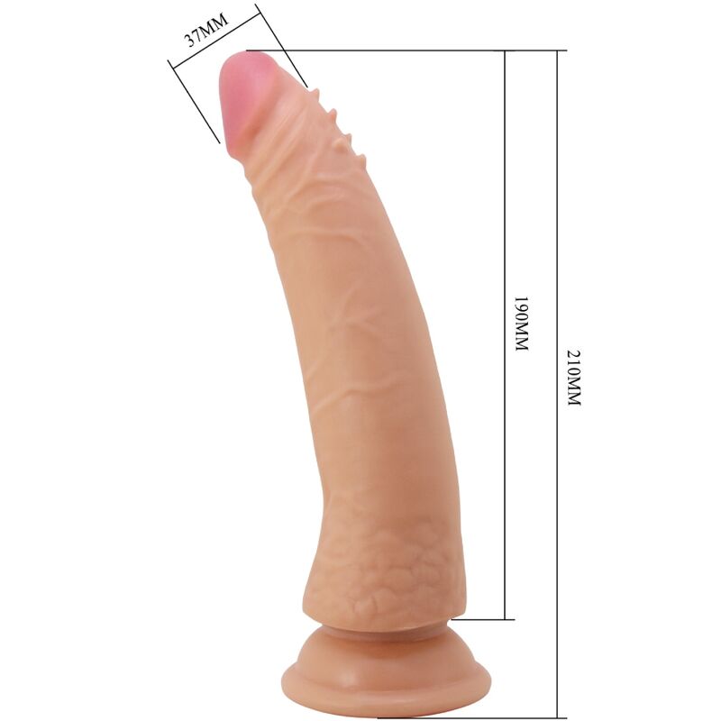 PRETTY LOVE - KABLE SUPERRALISTISK PENIS 21 CM KÖTTFÄRGAD