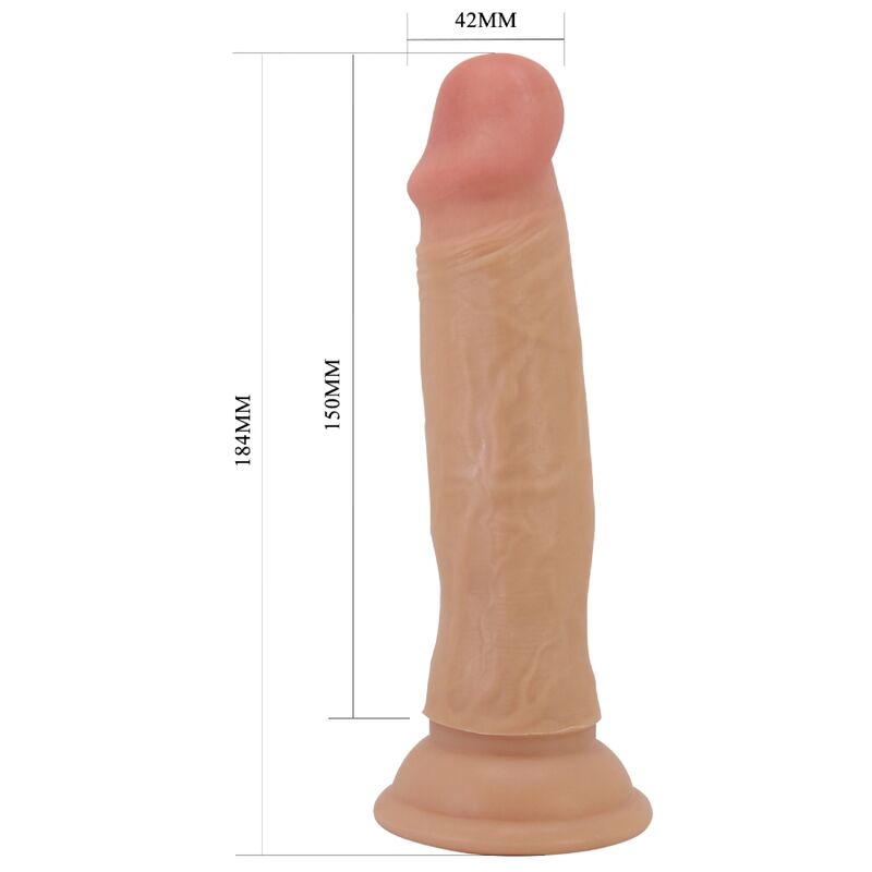PRETTY LOVE - QUENTIN REALISTISK DILDO 18 CM HUDFÄRGAD