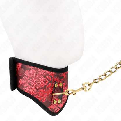 KINK - SKANDALMODELL HALSBAND MED SPETSREM 75 CM 44 X 10 CM