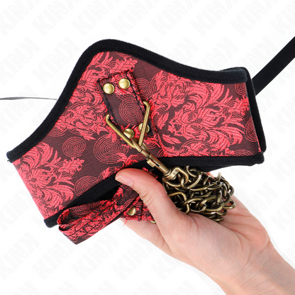 KINK - SKANDALMODELL HALSBAND MED SPETSREM 75 CM 44 X 10 CM