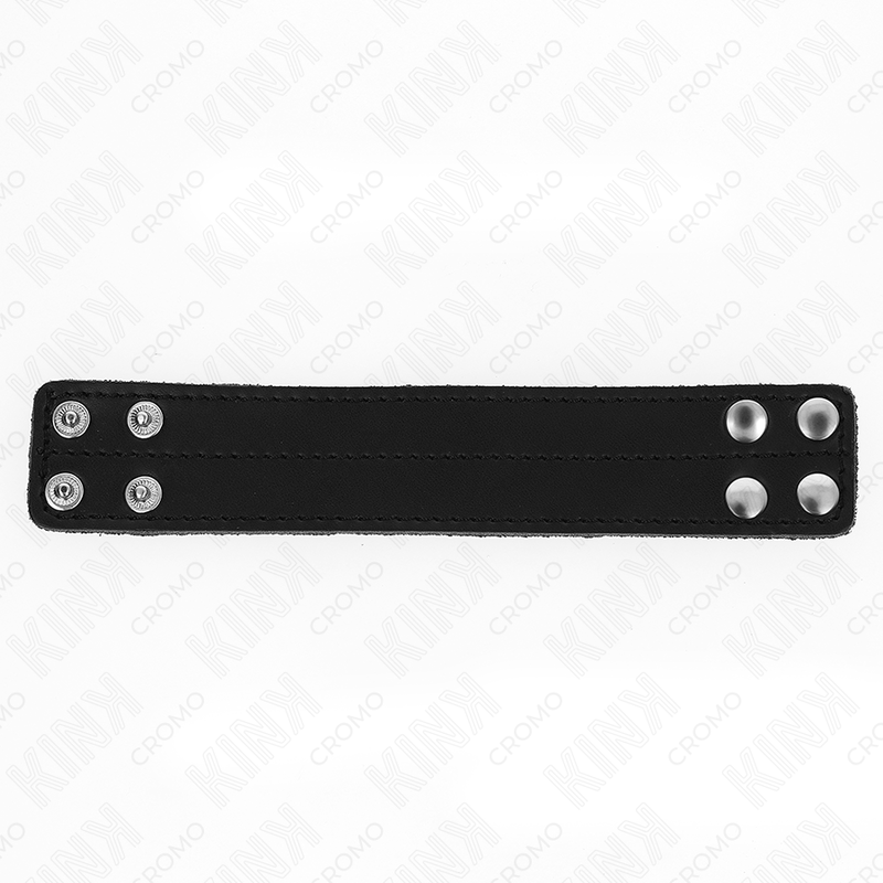 KINK - LÄDERPENISRING MED TRYCKFÖRSLUTNING 18,5 X 3,3 CM