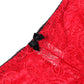 SUBBLIME - 953904 SILK AND LACE NIGHTGOWN + PANTIES RED L/XL