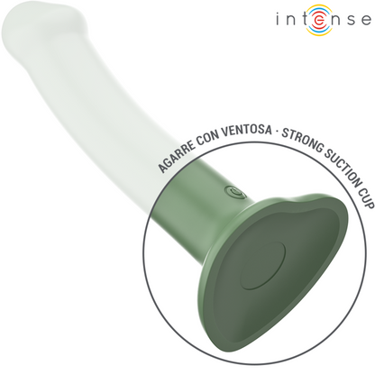 INTENS - BECCA VIBRATOR MED SUGKOPP 10 VIBRATIONER GRÖN FJÄRRKONTROLL