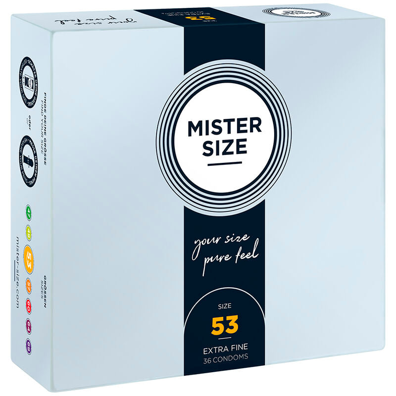 MISTER SIZE - KONDOMSTORLEK M 53 MM (36 ENHETER)