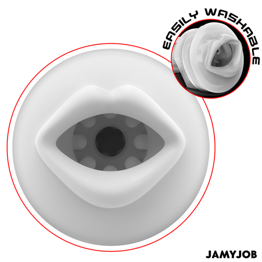 JAMYJOB - MEGABITE AUTOMATIC MOUTH MASTURBATOR 5 MODES STIMULATING WAVES AND VIBRATION
