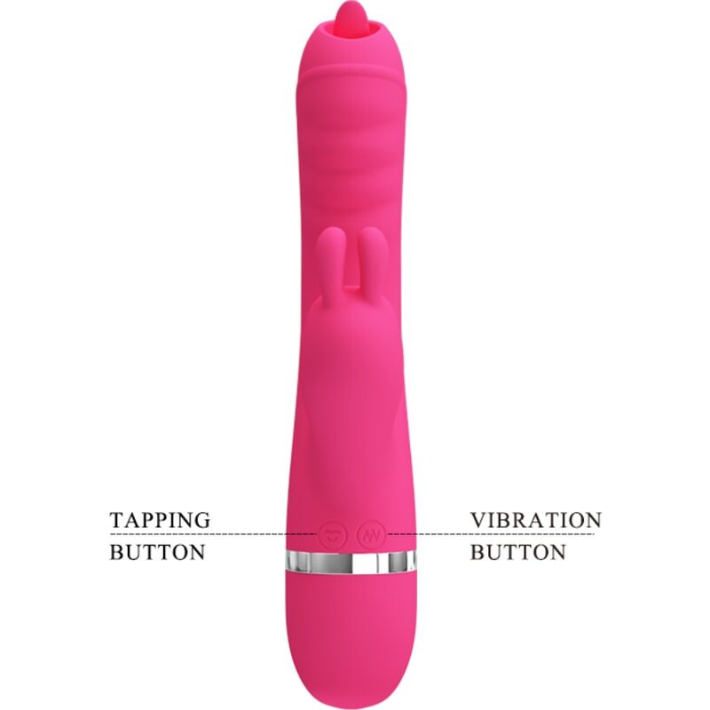 PRETTY LOVE - PHOENIX MULTIFUNCTIONELL KANINVIBRATOR ROSA