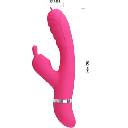 PRETTY LOVE - PHOENIX MULTIFUNCTIONELL KANINVIBRATOR ROSA