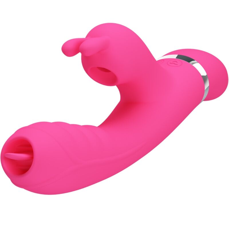 PRETTY LOVE - PHOENIX MULTIFUNCTIONELL KANINVIBRATOR ROSA