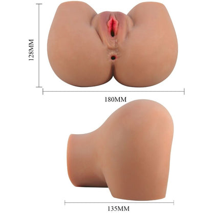 CRAZY BULL - MILA VIBRATOR BUTT WITH REALISTIC VAGINA AND ANUS CONTROL REMOTO