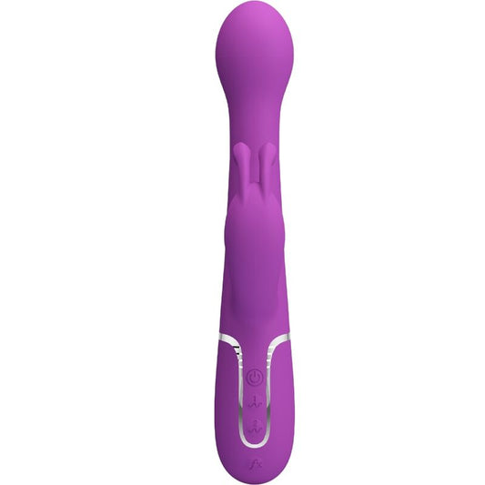 PRETTY LOVE - DEJON 3 IN 1 MULTIFUNCTION RABBIT VIBRATOR  PURPLE