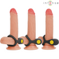 INTENSIV - ALEX VIBRATOR DUBBEL PENIS RING 10 VIBRATIONER SVART