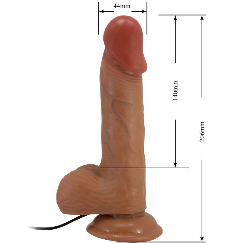 BAILE - CATOBLEPAS REALISTISK VIBRATOR 20,6 CM HUDFÄRG FJÄRRKONTROLL