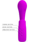 PRETTY LOVE - SIBEL SIBEL G-SPOT VIBRATOR + CLITORIS STIMULATOR 10 VIBRATIONS PURPLE