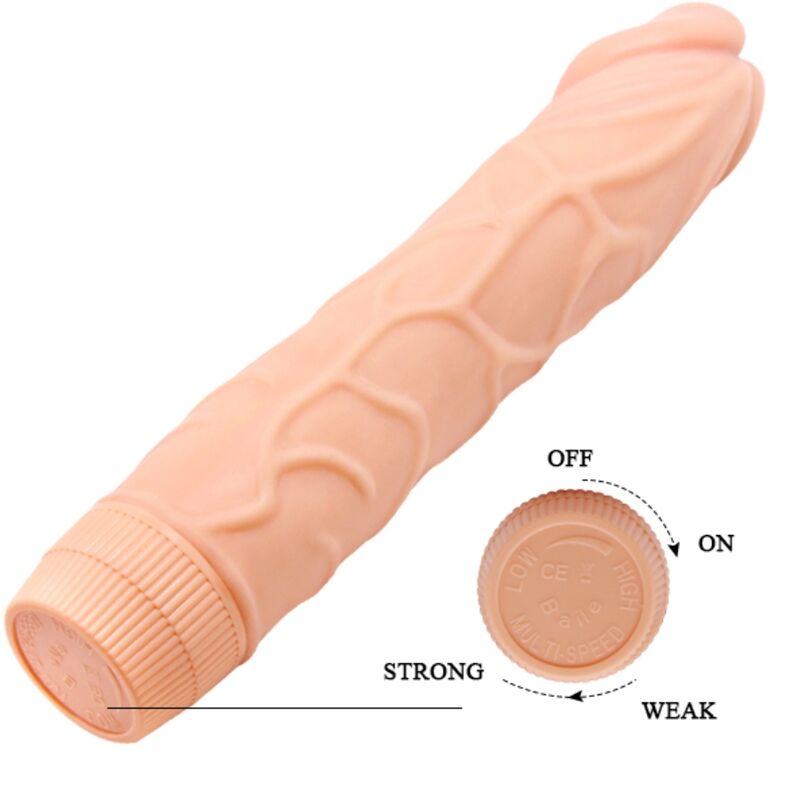 BAILE - BOB REALISTISK VIBRATOR 22,5 CM HUD FÄRG
