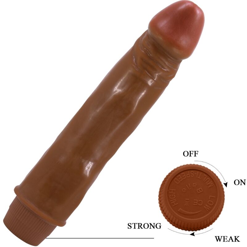 BAILE - REALISTISK DWARF-VIBRATOR 21 CM MULATTO
