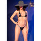 CHILIROSE - CR 4840 MICRO BIKINI BLACK S/M