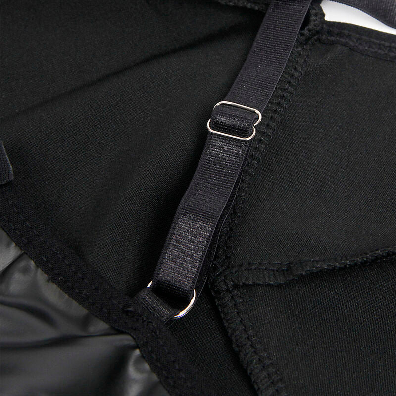 SUBBLIME - 955380 KLÄNNING MED SVARTA LÄDERBAND L/XL