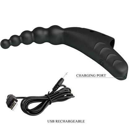 PRETTY LOVE - JORDIN FINGERVIBRATOR 10 VIBRATIONER SVART