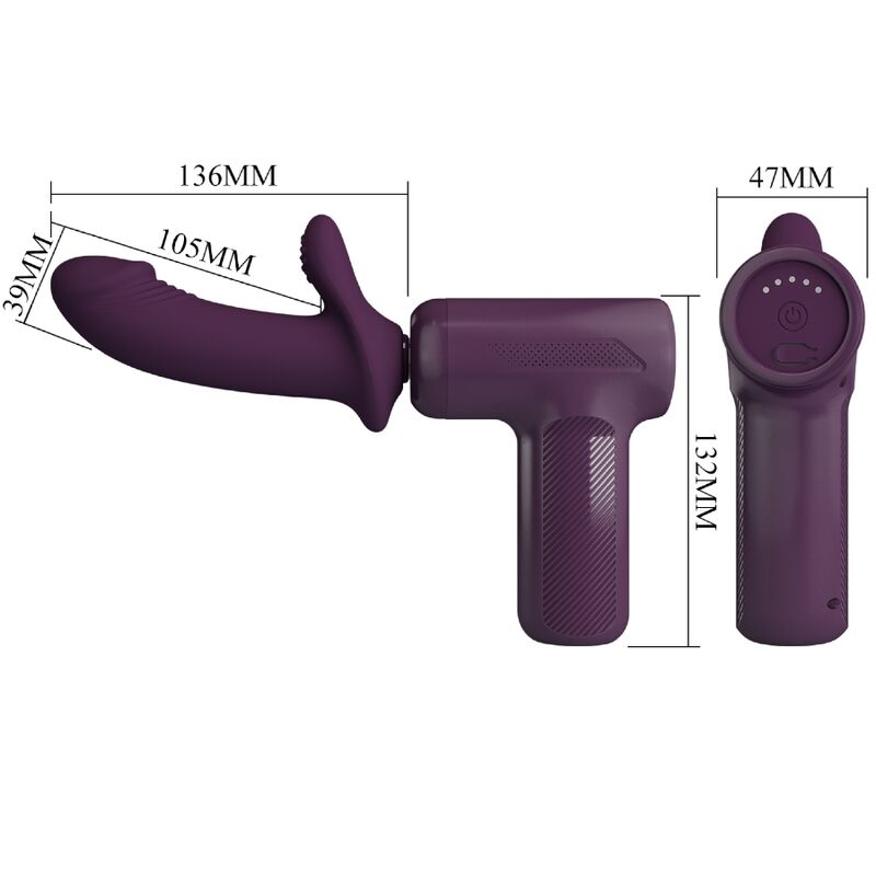 PRETTY LOVE - DJ SCHOLAR MASSAGER 5 LÄGEN LILA