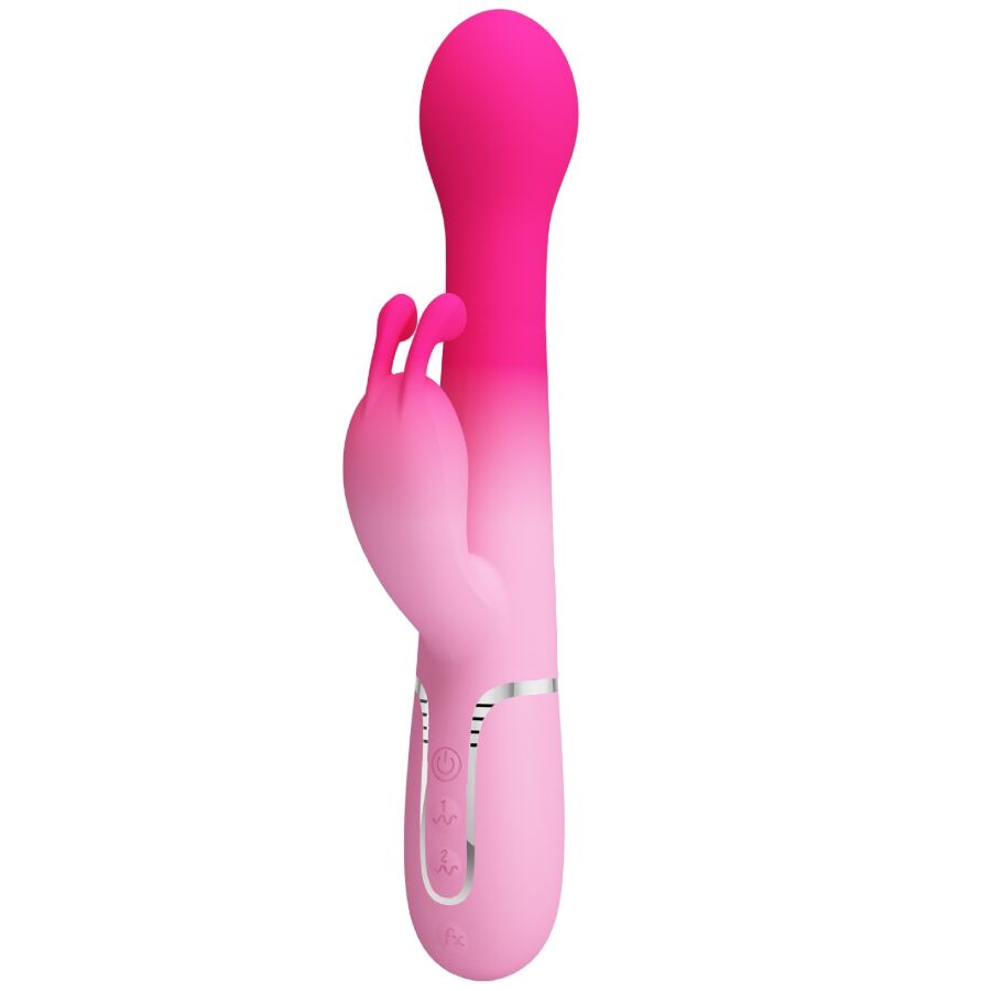 PRETTY LOVE - DEJON 3 I 1 MULTIFUNKTIONELL KANINVIBRATOR ROSA