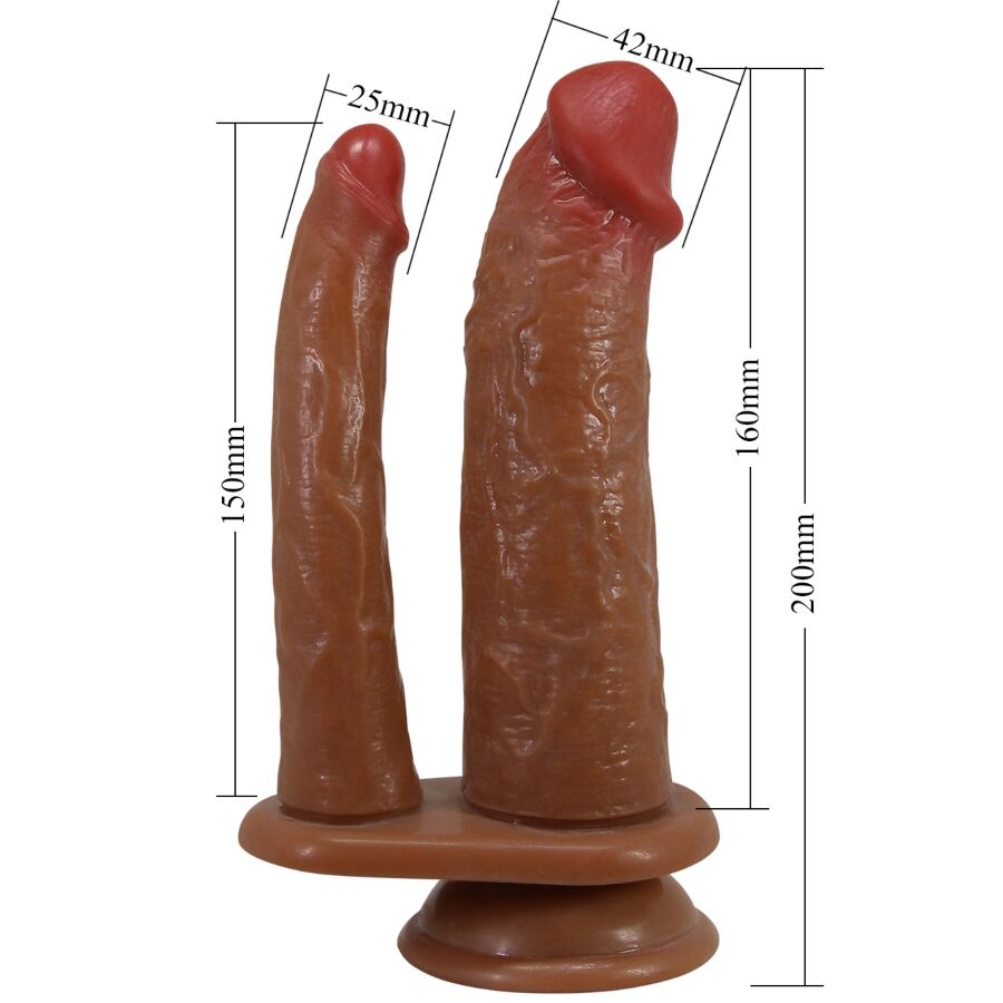 PRETTY LOVE - GORAN DOUBLE DILDO REALISTIC NATURAL MULA