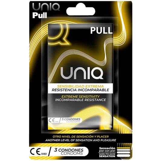 UNIQ - PULL LATEXFRIA KONDOMER MED REMSOR 3 ENHETER