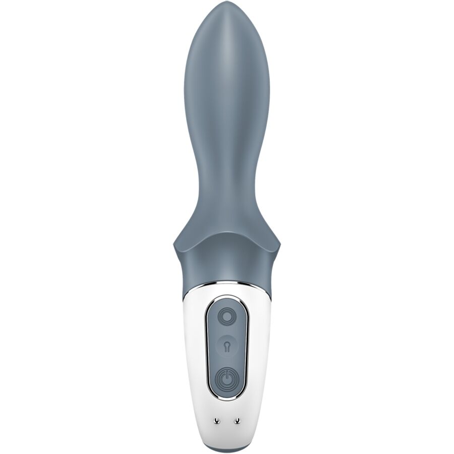 SATISFYER - LUFT PUMP RUMPVIBRATOR 1 ANAL UPPBLÅSBAR VIBRATOR GRÅ
