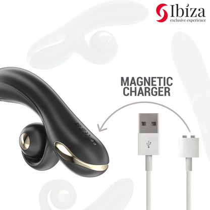 IBIZA - TWISTER-VIBRATOR MED KURV-STIMULATOR OCH VIBRO-ROTATION