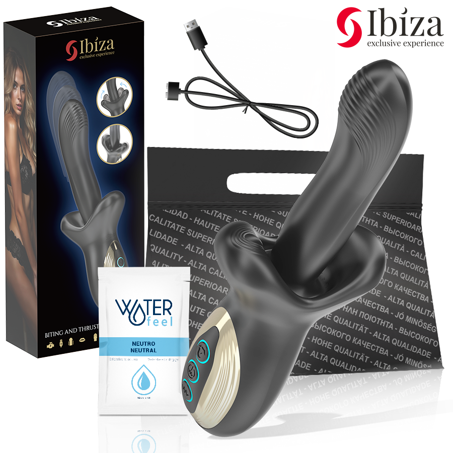 IBIZA – KRAFTFULL VIBRATOR MED STÖTANDE OCH BITANDE EFFEKT