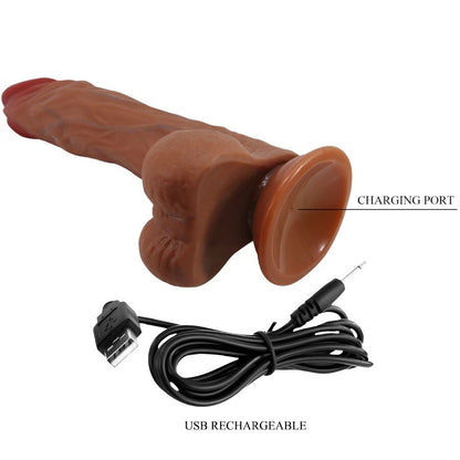 BAILE - CALISTO REALISTISK DILDO 24 CM HUD FÄRG