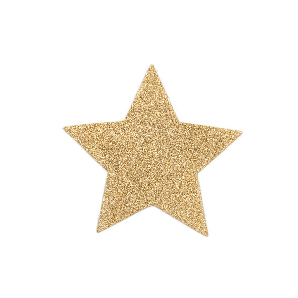 BIJOUX - INDISCRETS FLASH GOLDEN STAR NIPPLE COVERS - Kink&Play