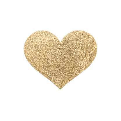 BIJOUX - INDISCRETS FLASH GOLDEN HEART NIPPLE COVERS - Kink&Play