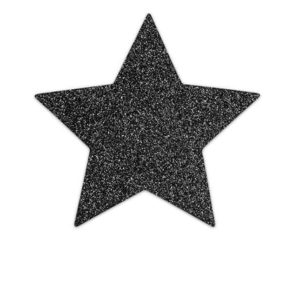 BIJOUX - INDISCRETS FLASH BLACK STAR NIPPLE CAPS - Kink&Play