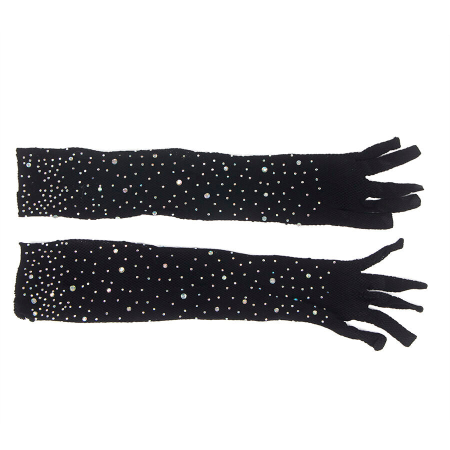 SUBBLIME - 957469SHINE TRANSPARENTA HANDSKAR SVARTA S/M