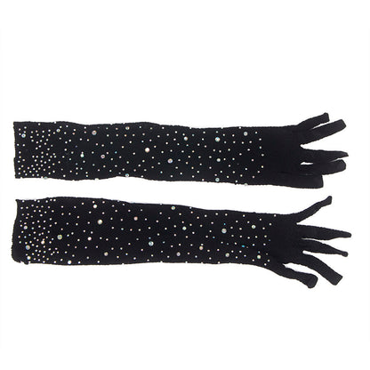 SUBBLIME - 957469SHINE TRANSPARENTA HANDSKAR SVARTA S/M