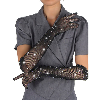 SUBBLIME - 957469SHINE TRANSPARENTA HANDSKAR SVARTA S/M