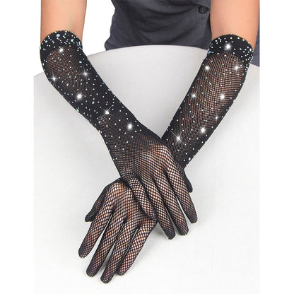 SUBBLIME - 957469SHINE TRANSPARENTA HANDSKAR SVARTA S/M