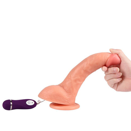 SHEQU - VIBRERANDE DJURDILDO MED FJÄRRKONTROLL 24,5 CM