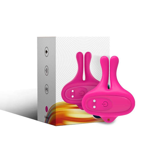 ARMONY - KANINFORMADE VIBRERANDE MAGNETISKA NIPPELKLÄMMOR ROSA