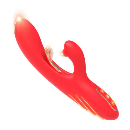 ARMONY - G-PUNKT OCH KLITORISSTIMULERANDE VIBRATOR MED OSCILLERANDE TUNGA RÖD