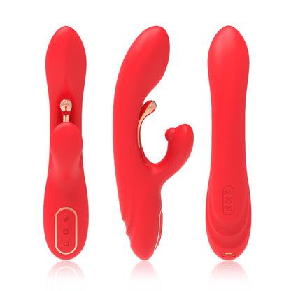 ARMONY - G-PUNKT OCH KLITORISSTIMULERANDE VIBRATOR MED OSCILLERANDE TUNGA RÖD