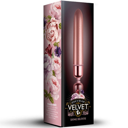 ROCKS-OFF - VIBRERANDE KULA TOUCH OF VELVET ROSE BLOOM 10 HASTIGHETER
