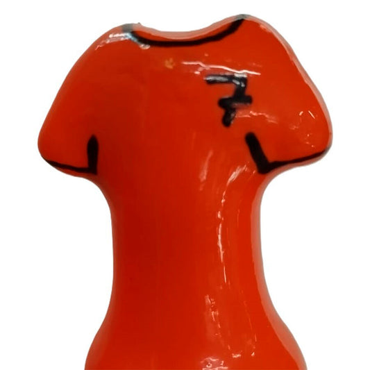 CONDOMERIE - HANDMÅLADE NYHETSKONDOMER ORANGE SKJORTA