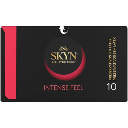 SKYN - INTENSE FEEL TEXTURERAD KONDOM MED VÅGIG DESIGN 10-PACK