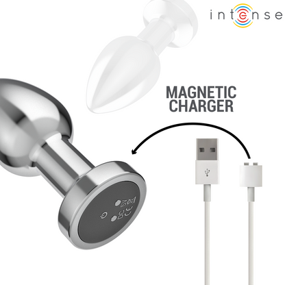 INTENSE - ANALPLUGG 10 VIBRATIONER METALL MED FJÄRRKONTROLL M
