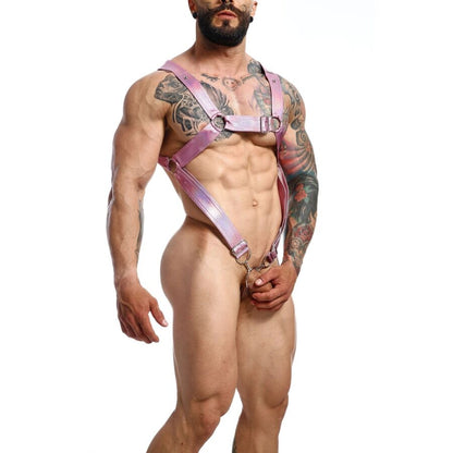 MOB - DNGEON CROSSED PENIS HARNESS ONE SIZE
