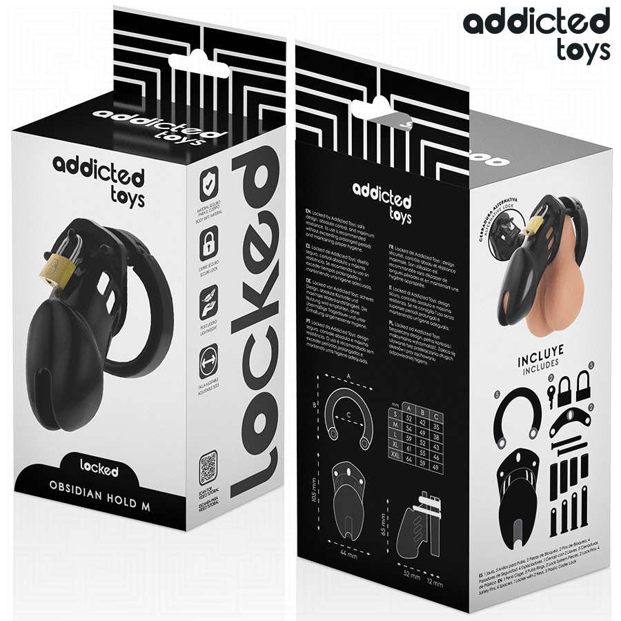 ADDICTED TOYS LÅSTA - OBSIDIAN PENISBUR STORLEK M
